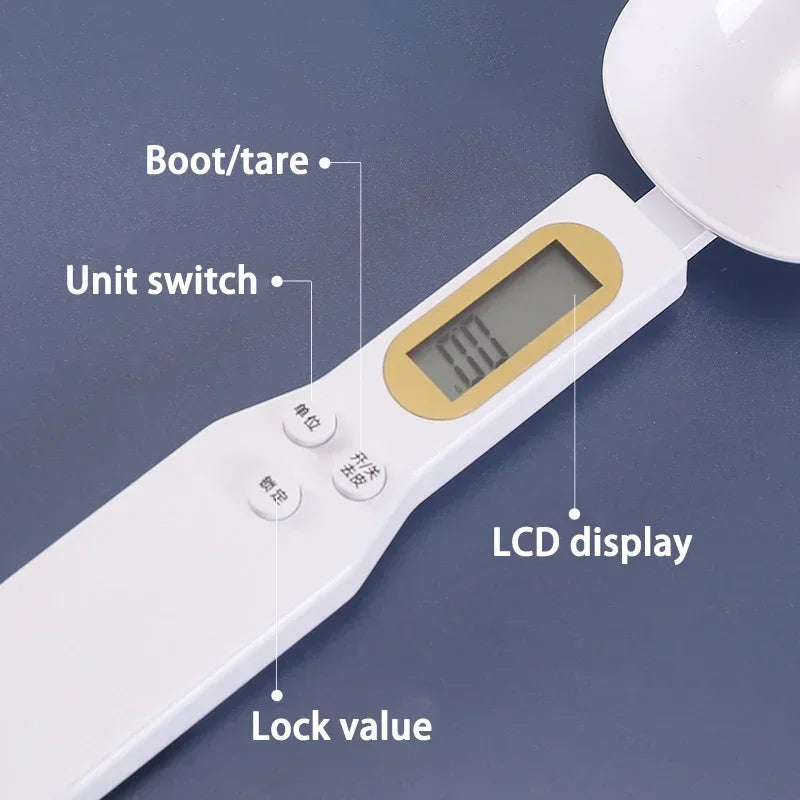 Electronic Kitchen Scale Digital Measuring Food Flour Digital Spoon Scale Mini Kitchen Tool for Milk Coffee Scale Portable