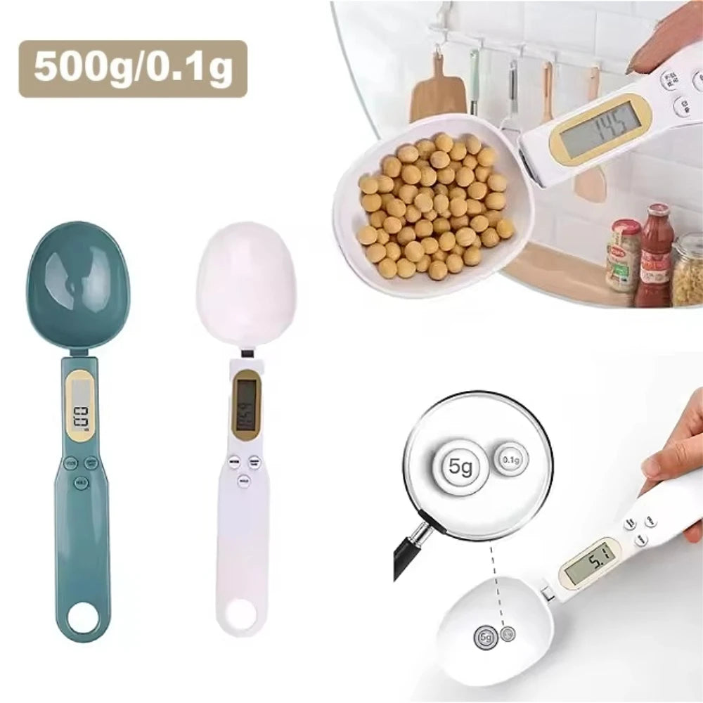 Electronic Kitchen Scale Digital Measuring Food Flour Digital Spoon Scale Mini Kitchen Tool for Milk Coffee Scale Portable