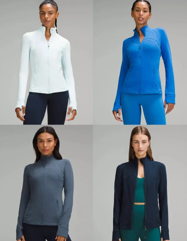 Gym Tops for Women Sports Jacket Autumn Zipper Sports Casual Jacket Women's Yoga Long Sleeve Slim  Running Fitness Jacket